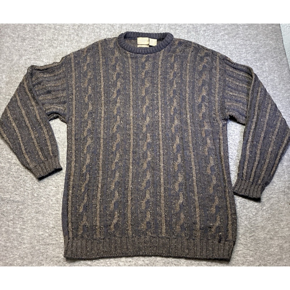 Vintage 90s City Casuals By‎ Haggar Sweater Men's XL Wool Blend Grampa Grunge